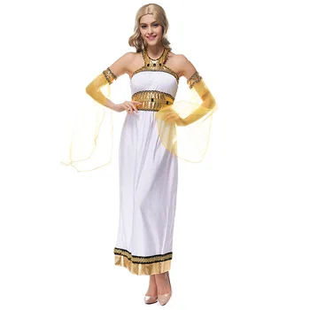 Balta deivė Arabija kostiumas graikų Deivė Suknelė Suknelė Halloween kostiumai moterims