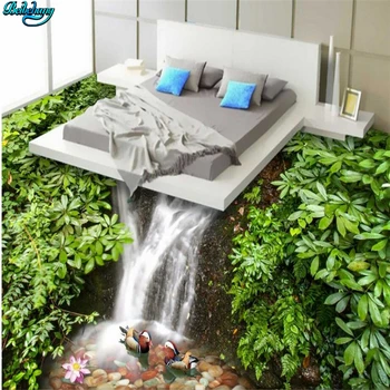 Beibehang Didelis custom grindys mandarinų antys plaukti 3D aukšte svetainė, miegamasis, virtuvė, vonios apdaila