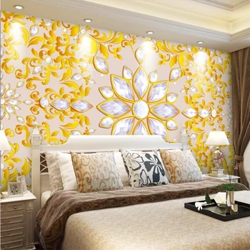 Beibehang Užsakymą 3d tapetai freskomis gyvenimo kambario, miegamasis naujas Kinijos šiuolaikinės deimantų papuošalai, lubos, lubų namų puošybai