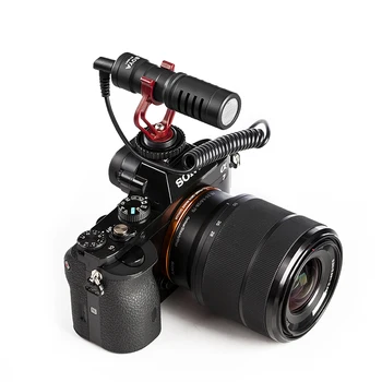 BOYA PAGAL MM1 Kompaktiškas On-Kamera, Mikrofonas, Vaizdo Mic Canon Nikon Sony A7 GH4 DSLR Fotoaparatas 
