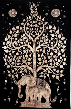 CAMMITEVER Bohemijos Gobelenas Vaivorykštė Medis Spalvinga Dramblys Sienos Kabo Mandala Gobeleno Antklodė Bendrabučio Namų Dekoro mantas mandalos