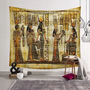 CAMMITEVER Religinių Egipto Faraonų Žmonių Gobelenas Eqypt Karalienė Sienos Menas Sienos Kabo Lovatiesė Paslaptingas Namų Dekoro