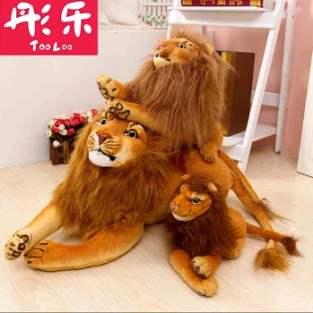 Candice guo pliušinis žaislas įdaryti lėlės imituojamas imituoti sugniuždytas tigras, liūtas modelį, vaikai, kūdikis, vaikas, Kalėdų, gimtadienio dovana 1pc