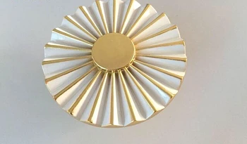 Continental naftos apvalios baltos aukso Kabineto krūtinės stalčiaus rankena detalės durų rankenos(C. C:32mm)
