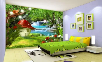 Custom foto tapetai animacinių filmų 3d kraštovaizdžio tapetai, 3d freskomis tapetai už kambarį