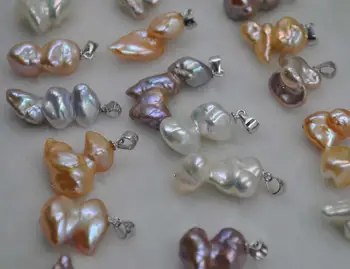 Daug speciali Baroko Natūralių perlų karolius, 15 VNT 11-17*14-30mm