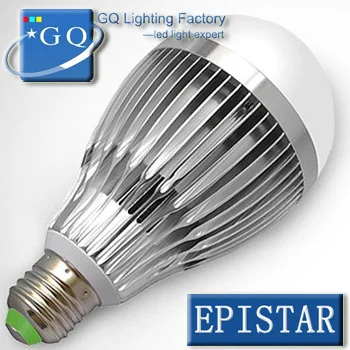 DHL, Fedex E27 E14 LED lemputės 9*1W 12*1W 110v, 220v-240v nekilnojamojo Epistar led lustas vietoje šviesos lempos
