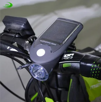 Dviračio šviesos Dviratį 240 Liumenų Saulės energija Varomas USB Įkrovimo Priekinis Žibintas priekinis žibintas dviračių led žibintuvėlis 3W F1072