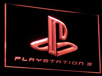 E009 Playstation 3 Žaidimų Kambarys Baro Alaus LED Neonas Pasirašyti su On/Off Jungikliu 20+ Spalvas, 5 Dydžių pasirinkti