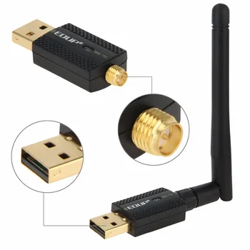 EDUP EP-N1581 Mini USB Wifi 802.11 n/g/b 300Mbps 2,4 GHz Belaidžio ryšio Adapteris Išorinės Antenos