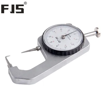 FJS 0-10mm/0,1 mm Dial Storio Matuoklis, Lenktas Patarimas Dial Indikatoriaus Suportas Matuoklis, Matavimo Įrankiai