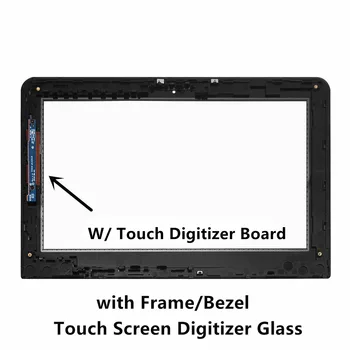 For HP x360 11-ab013ur 11-ab002nk 11-ab002ns 11-ab002nx 11-ab002ur 11-ab020tu Touch Digitizer LCD Screen Assembly+Frame+Board