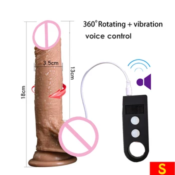Garso Valdymo sūpynės vibruojantis dildo,siurbtukas dildo realistiškas penis dirbtinis penis sekso žaislai moteris vibratorius nekilnojamojo dildos