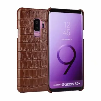 Genuine Leather crocodile grainBack Case For Samsung Galaxy S9 Cover Alligator Phone Bag Cases For Samsung S9 Plus Back Case