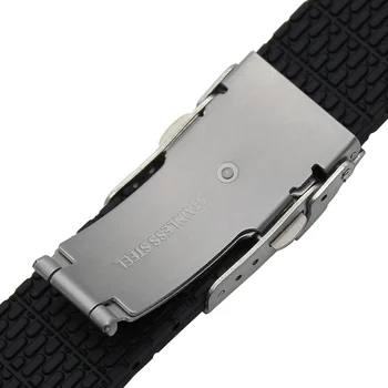 Greitas Spaudai Silikono Gumos Watchband 20mm už Motorola Moto 360 2 42mm Vyrų Dirželis Riešo Diržas Apyrankė + Pavasario Juosta + Įrankio
