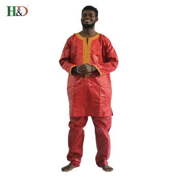 H&D afrikos heidi bazin riche vyrų afrikos suknelė siuvinėjimo tradiciniai vyro drabužiai marškinėliai topai ziajać nustatyti dashiki spausdinti vaškas afrikos mens