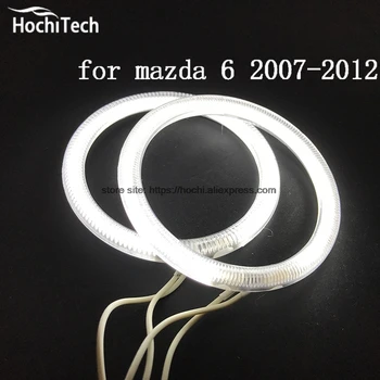 HochiTech ccfl angel eyes komplektas balta 6000k ccfl halo žiedai šviesų dėl mazda 6 2007 2008 2009 2010 2011 2012