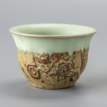 Išskirtinį Arbatos puodelio Rankų darbo Keramikos Aukštos Kokybės Drinkware spalvos jūros vandens Kinija KungFu Arbatos Rinkiniai Porceliano Teacup D045