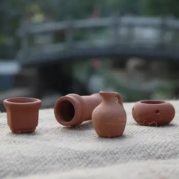 JIAYAN miniatiūriniai Lėlių Terakota vazonas Kaimo vėjo sodas žalia vazoninių darbalaukio augalų žiedų Rupi keramikos