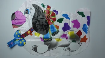 KARŠTO 50pc Buldogų Pet pėsčiomis balioną helio balionas šarpėjų šuo, žaislų, animacinių filmų folija balionas