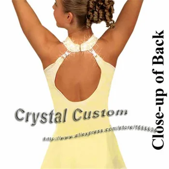 Karšto Pardavimo Ledo Čiuožimo Suknelė Mergaitėms Spandex Grakštus Naujas Prekės ženklas Dailiojo Čiuožimo Konkurencijos Suknelė Individualų DR2651