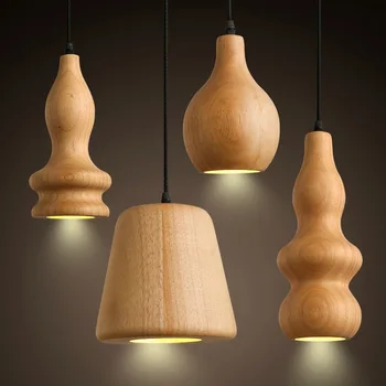 Kietų Medinių Baras, Kavinė Restoranas, moderni pakabukas šviesos minimalistinės kūrybos medienos gamintojų, didmeninės tiesiogiai MZ59