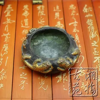 Kinija kolekcija Antikvariniai vario Išraižytas Tris drakonas Pen Plauti