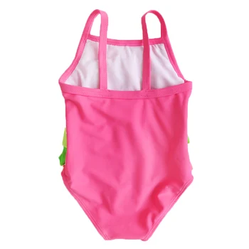 Kūdikių Mergaičių Vaivorykštė maudymosi kostiumėlis Vasaros Pliažas Plaukimo Maudymosi Daugiasluoksnės Spalva Lotus Lapų Mados Mielas Ir Gražus maudymosi Kostiumėliai, CL5255