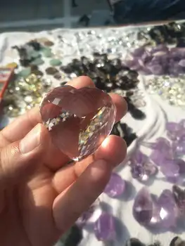 Labai!!! Gamtos Aišku, Baltos spalvos Kvarco kristalo Širdies Pakabukas Karoliai Gydomųjų natūralių akmenų ir mineralų, kaip Kalėdų dovana YL1004