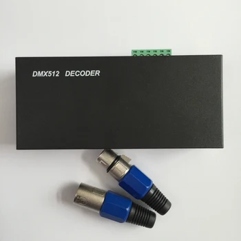 LED DMX512 RGB Valdiklis DC12-24V Dekoderis 3Channel skaitmeninės kontrolės signalas, LED Šviesos Juostelės