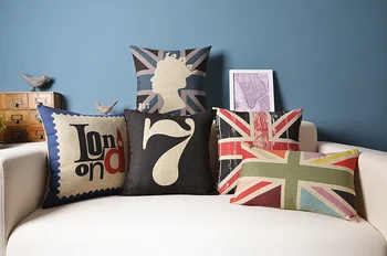 Londono pagalvę padengti, Kūrybos spalvinga animacinių filmų sąjungos jack Britanijos Karalienė mesti pagalvės užvalkalą užvalkalas didmeninės