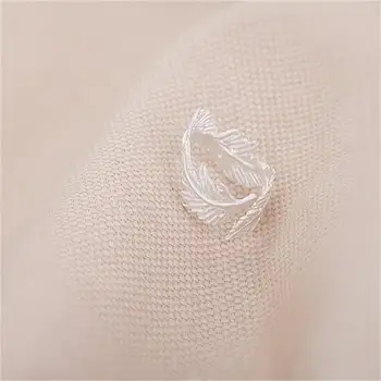 Mados žiedas lapai modelis bionic žiedo Danga sidabro žiedai moterims