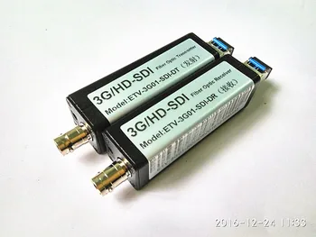Mini HD-SDI optinis siųstuvas-imtuvas Pluošto SDI Media converter Vaizdo per pluošto