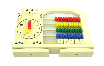Montessori medienos žaislas mielas lokys skaičiavimo kadrų vaiko dėlionė medinė matematikos mokymo žaislai