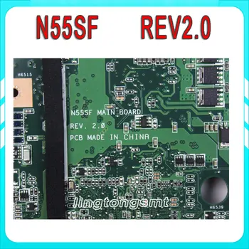 N55SF For ASUS N55S N55SL Motherboard N55SF REV2.0 Mainboard 60-N5FMB3600B03 PGA989 fully Tested