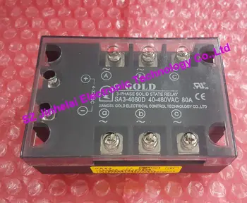 Naujas ir originalus SA34080D (SA3-4080D) AUKSAS (Solid state relay SSR 480VAC 80A