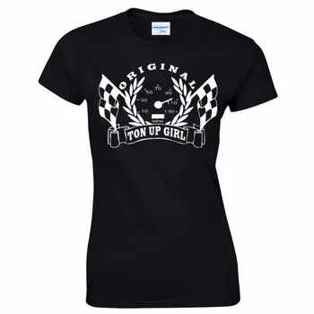 Naujos Moteriškos T-Shirt Juokinga Medvilnės trumpomis Rankovėmis Originalių T-Shirt Cafe Racer Dviratininkas Ponios Dovana Idėja Mum miesto Kpop Tee Marškinėliai