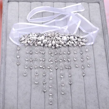 Naujos vestuvinės apyrankės nuotakos apyrankę grandines kristalų raištį papuošalai rankos grandinės vestuvių suknelė aksesuarai, apyrankės moterims
