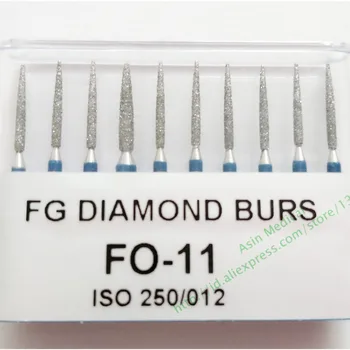 Nemokamas pristatymas 100vnt Dantų Diamond Burs Didelės Spartos Handpiece Vidutinio FG 1.6 M Nauja