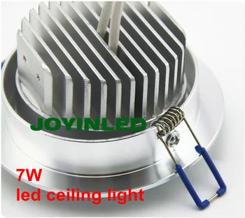 Nemokamas pristatymas energijos taupymo namuose miegamojo lempa AC85-265V 7*1w didelės galios įleidžiamas Led Lubų žemyn šviesos