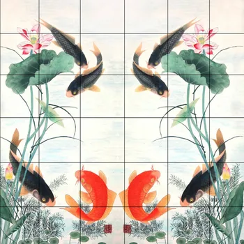 Nemokamas Pristatymas Kinijos vėjo karpis lotus 3D grindų dažymas sutirštės neslidus miegamąjį kambarį, vonios kambaryje, virtuvėje grindys freskos