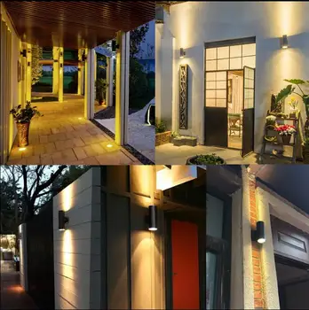 Nemokamas pristatymas Modernus minimalistinis lauko sienos lempos lauko vandeniui sodo žibintai koridoriaus balkono laiptai, sienos žibintai.E27*2