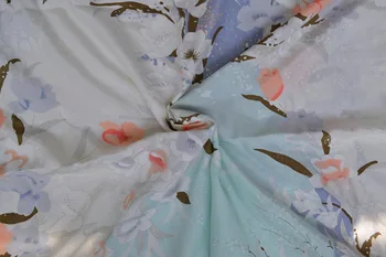 Nemokamas pristatymas Mulberry Šilko Gėlių Pižamą Pagrindinio naktiniai drabužiai Minkštas Sleepwear Odos Priežiūrai Mados Vasaros Suknelė Daugiaspalvis
