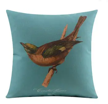 Nemokamas Pristatymas!!Šiaurės šalių dizaino pagalvė/almofadas atveju 45x45 53x53cm,amerikos kaimiškas paukščių pagalvėlė padengti,dekoratyvinis mesti pagalvės užvalkalą