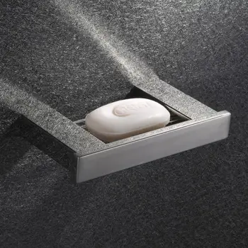 Nerūdijančio plieno kosmetikos rėmo muilo laikiklį šviesos kvadratinių Vonios muilas krepšelį vonios kambario aksesuarai