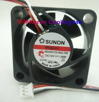 New Original SUNON MB40201VX-000C-F99 4020 12v 1.38w 3wire Cooling Fan 40*40*20mm