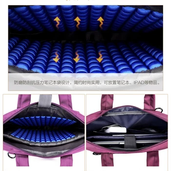 Nešiojamojo kompiuterio krepšys 17.3 17 15.6 15 14 13 12 colių Nailono oro pagalvė vyrų kompiuterių krepšiai mados rankinės Moterų pečių 