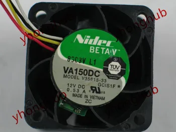 Nidec VA150DC, V35615-33 DC 12V 0.53 A 40x40x28mm Serverio Aikštėje ventiliatorius