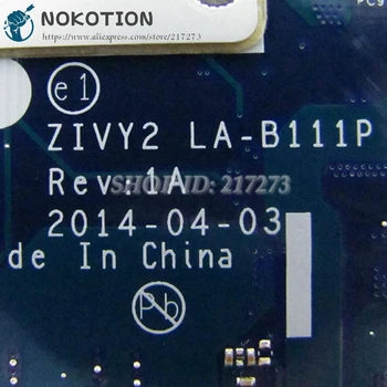 NOKOTION Main Board For Lenovo ideapad Y70-70 Laptop Motherboard 17.3 inch ZIVY2 LA-B111P i7-4710HQ CPU GTX860M 4GB GDDR5