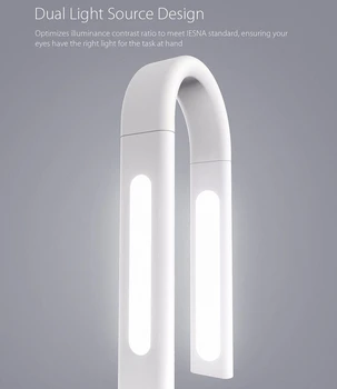 Originalus Xiaomi Mijia Smart LED Lempa 2 Mijia Smart DeskLamp Desklight 4000K 10W Dual šviesos 